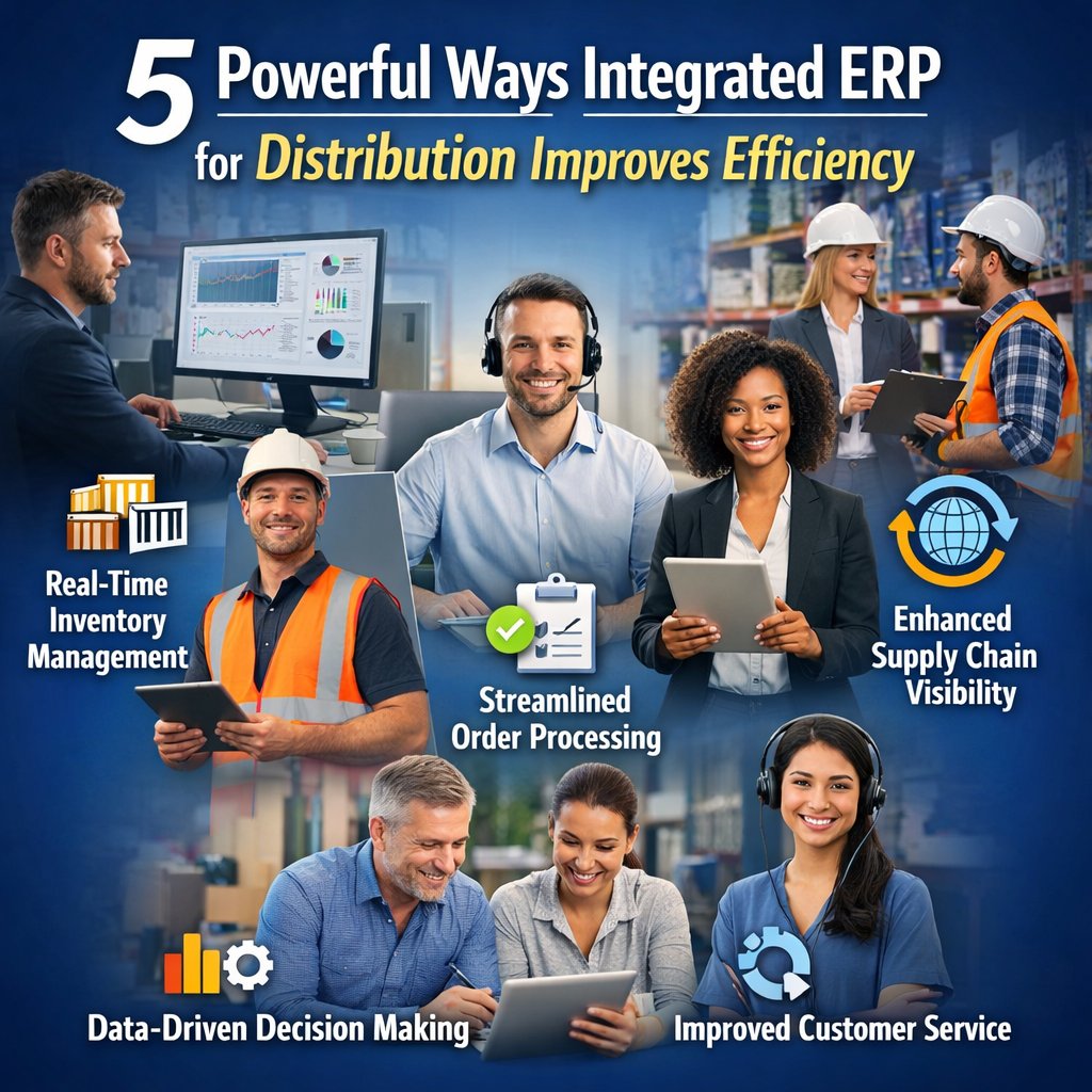 5 Powerful Ways Integrated ERP for Distribution Improves Efficiency